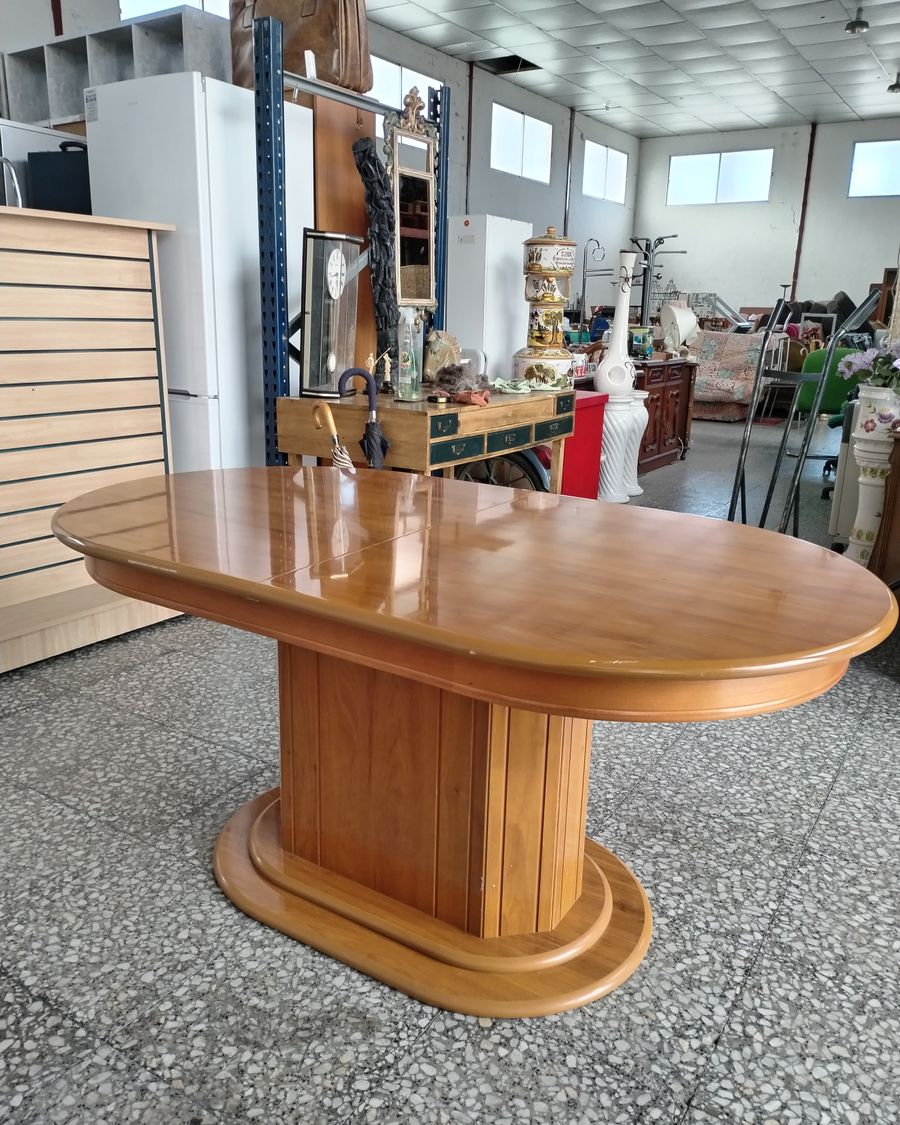 Mesa extensible ovalada estilo provenzal - imagen 3