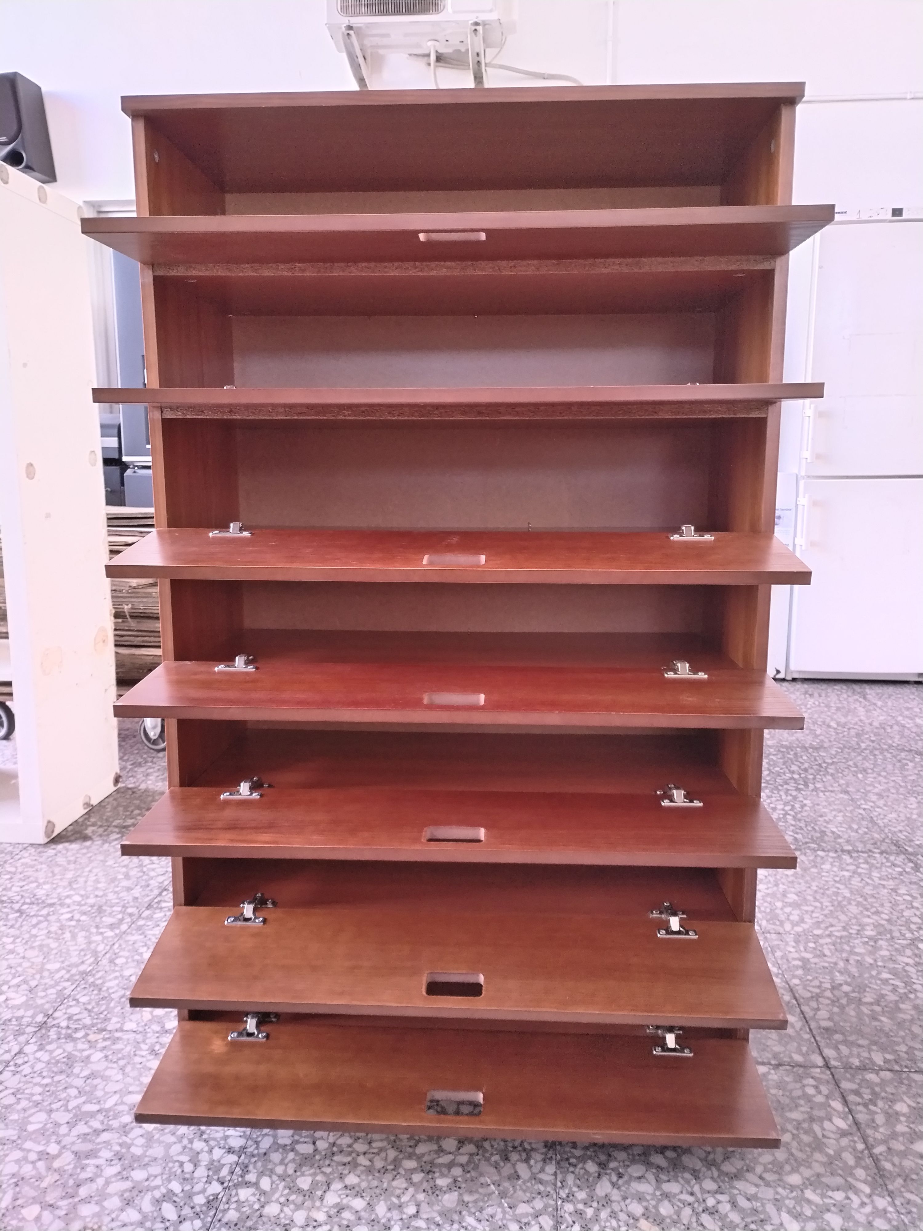 Zapatero Lille de madera con cajones abatibles - miniatura 3