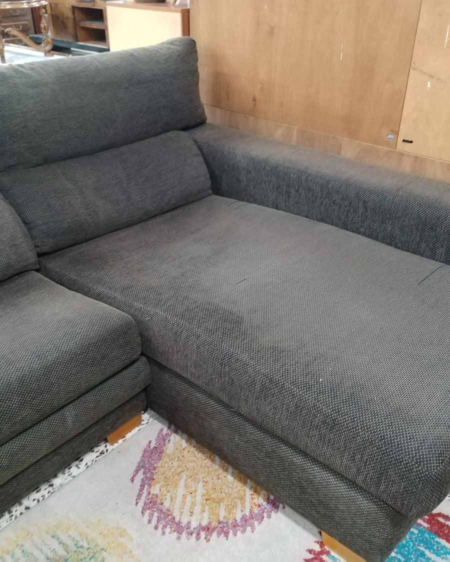 Sofá Chaise Longue en Tela Gris - imagen 3