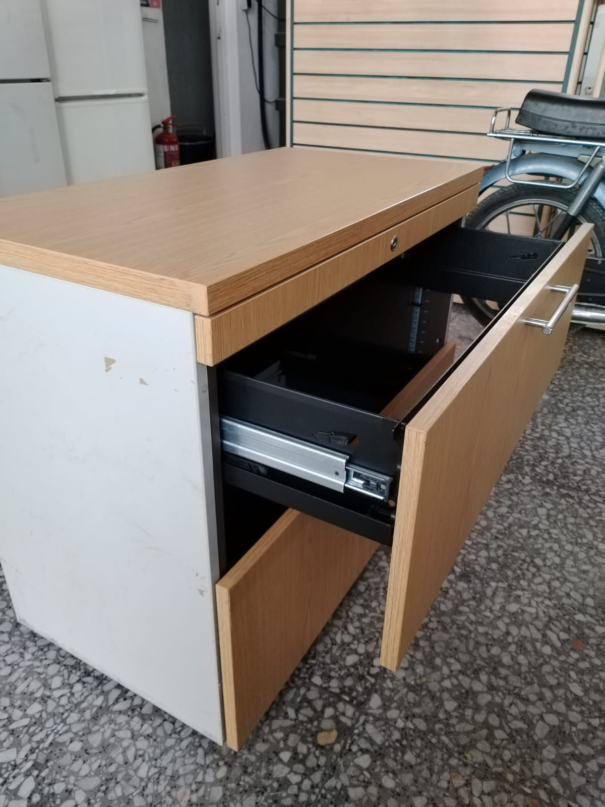 Archivador de oficina bajo de dos cajones