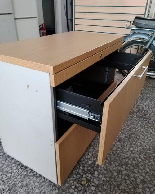 Archivador de oficina bajo de dos cajones