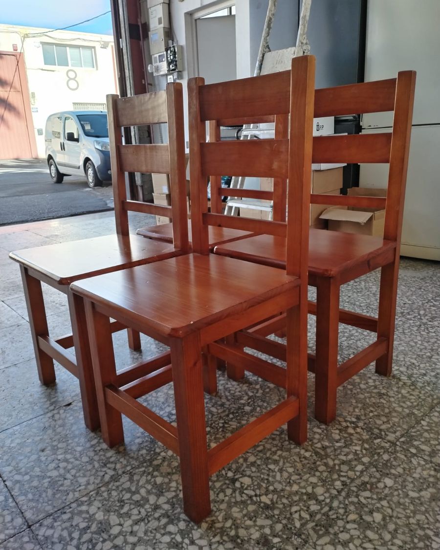 Conjunto de 4 sillas de comedor en madera - imagen 1