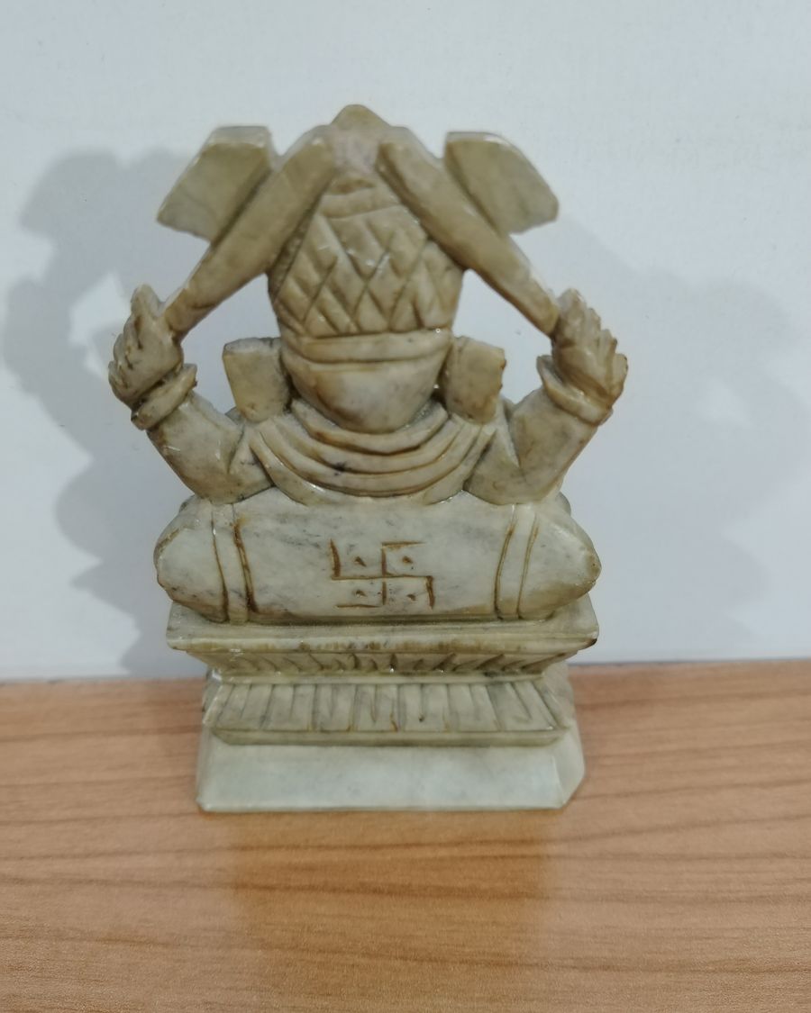 Estatua de Ganesha en Piedra Tallada - imagen 4