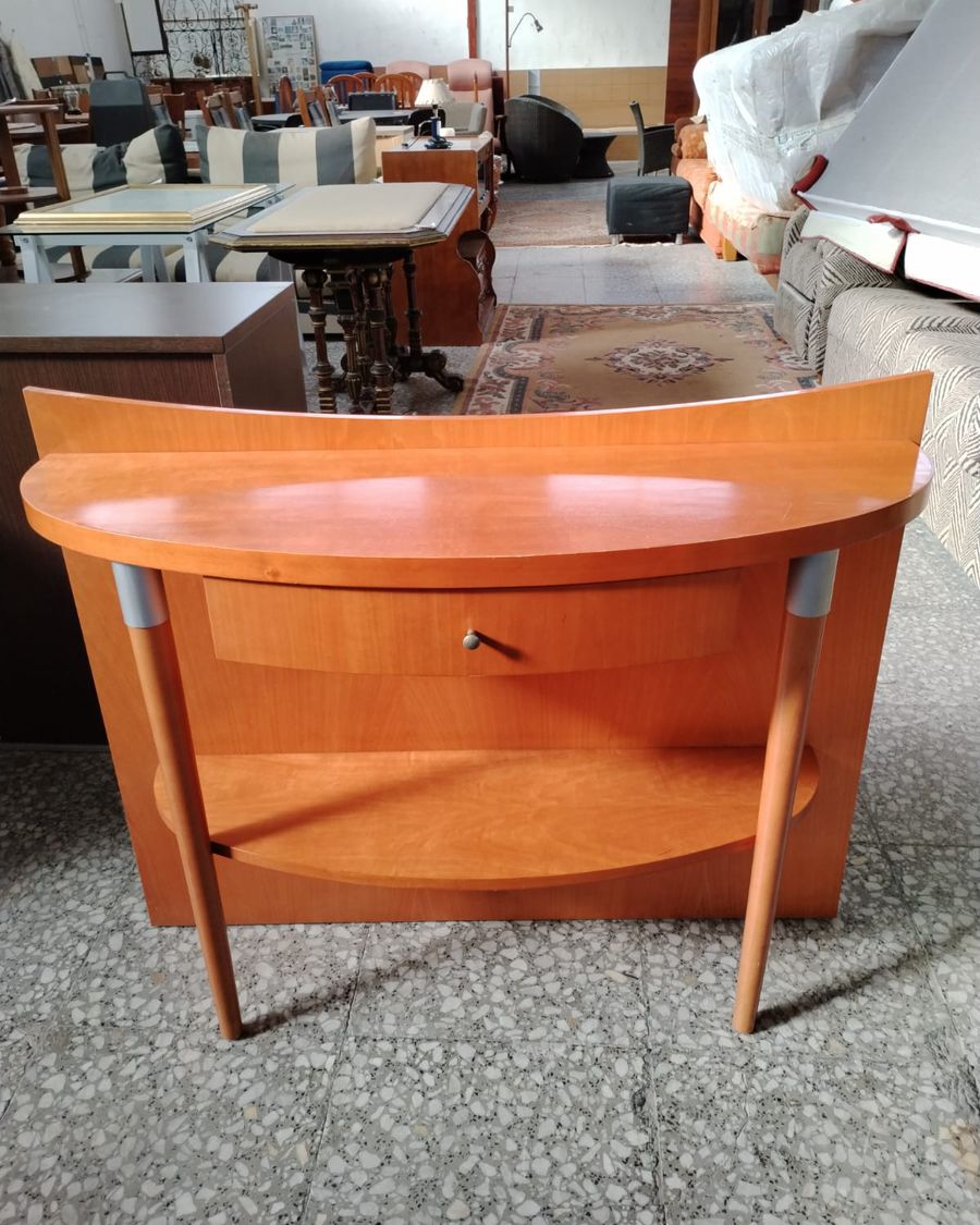 Mueble recibidor semicircular estilo retro - imagen 1
