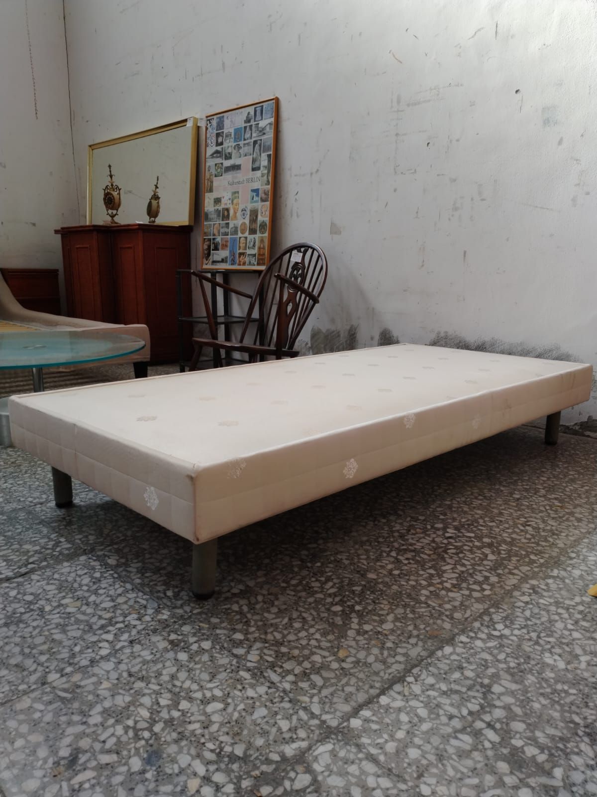 Base cama tapizada 90x190