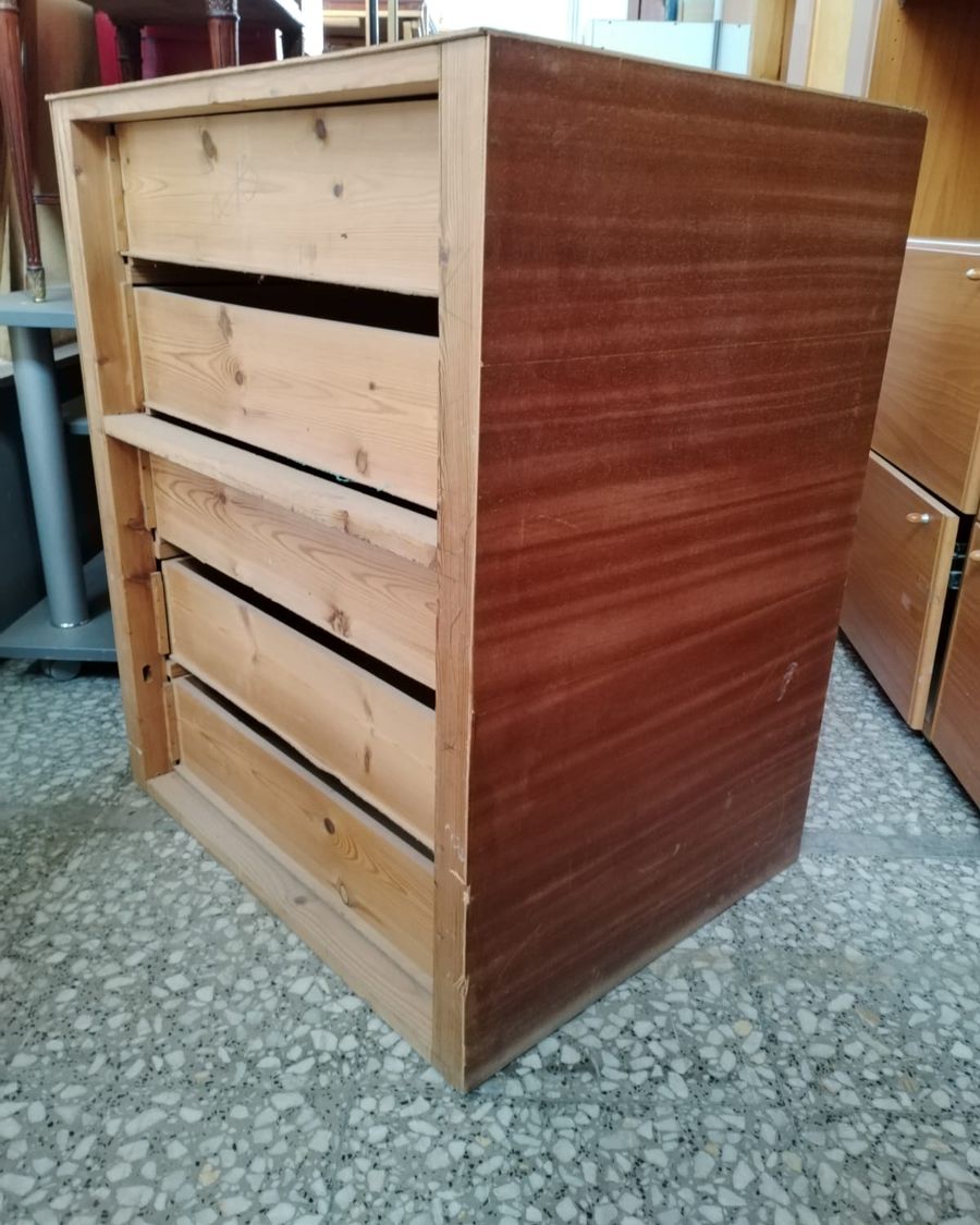 Cajonera de madera moderna con cinco cajones - imagen 4