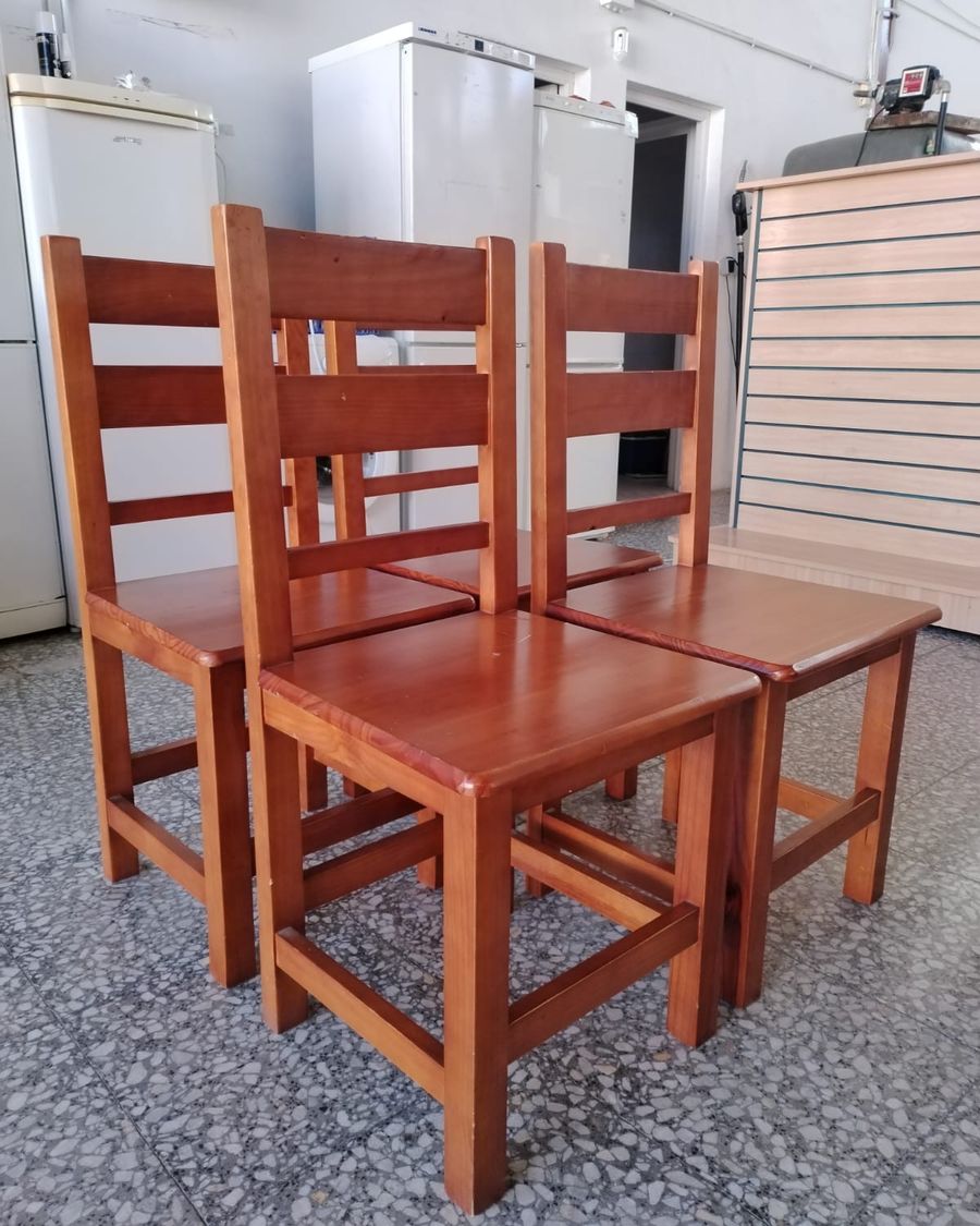 Conjunto de 4 sillas de comedor de madera - imagen 3